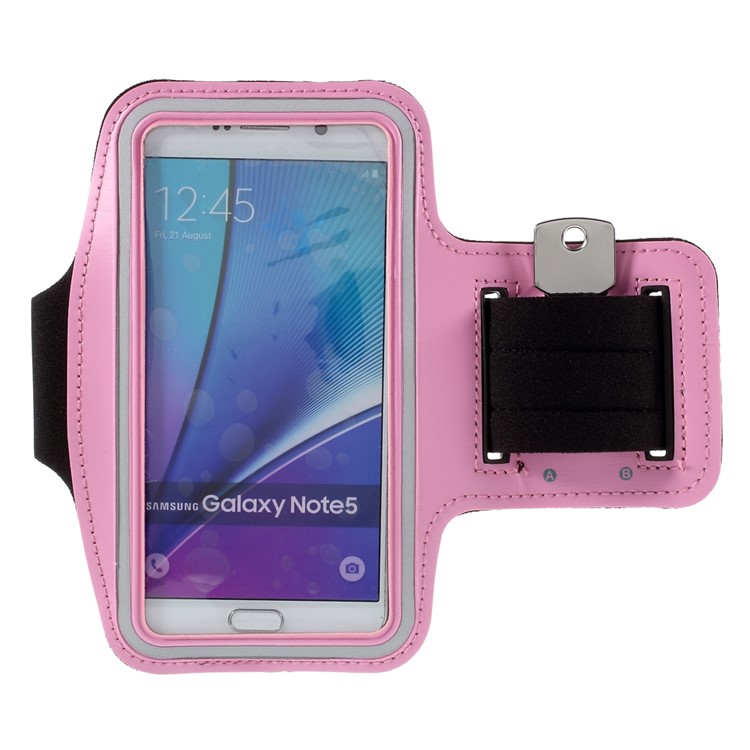 Gym sports armband case for samsung galaxy s7 edge/ s6 edge+ / note 5 - pink