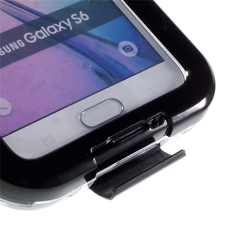 Wasserdichter Staubdichter PC und Silikon Tasche für Samsung Galaxy S6 SM-G920 - Schwarz-9