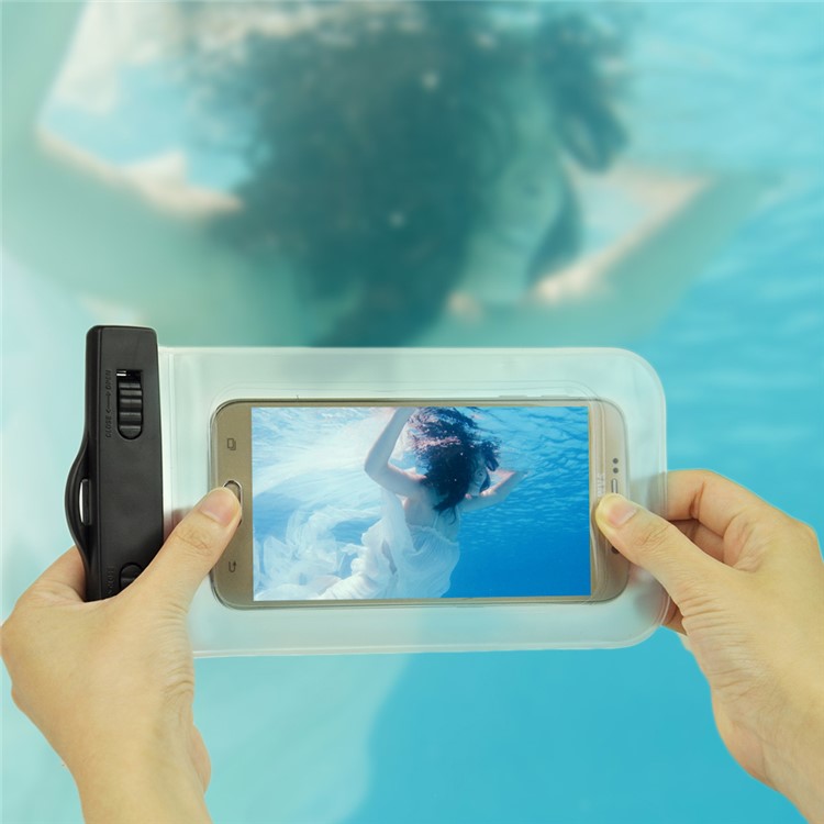 Waterproof Diving Bag Cover for Samsung iPhone Sony, Size: 20.5 x 11.5 x 1.5cm - White