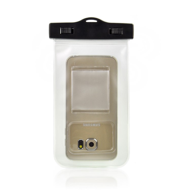 Borsa impermeabile per borsa subacquea per Samsung iPhone Sony, Dimensione: 20,5 x 11,5 x 1,5 cm - Bianco-3