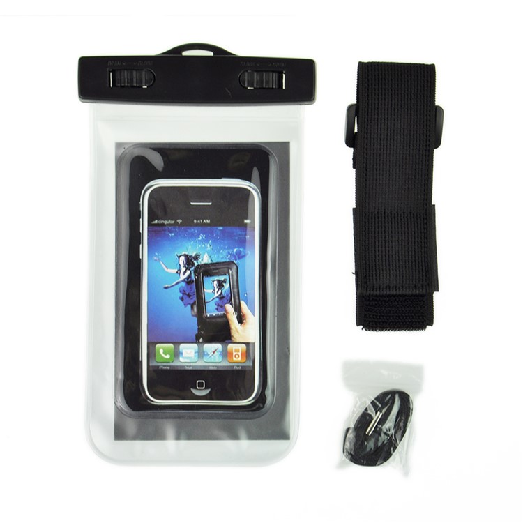Borsa impermeabile per borsa subacquea per Samsung iPhone Sony, Dimensione: 20,5 x 11,5 x 1,5 cm - Bianco-8