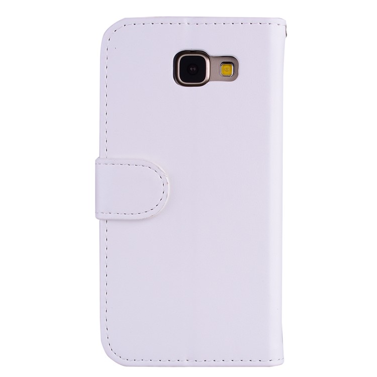 Flash Powder Unicorn Imprint Leather Wallet Stand Case for Samsung Galaxy A5 SM-A510F (2016) - White-2