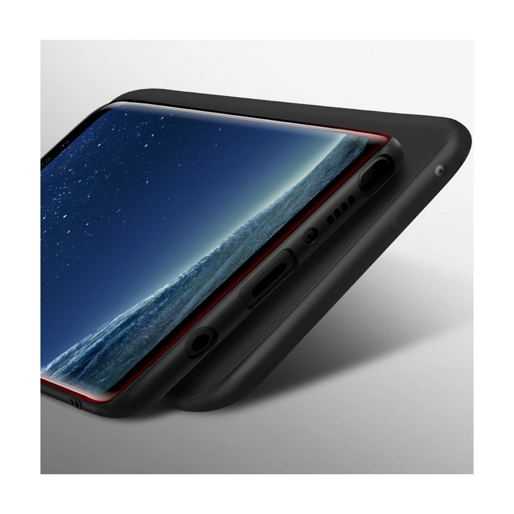Matte Anti-fingerprint Light TPU Protection Back Phone Case for Samsung Galaxy Note 8 - Black-6