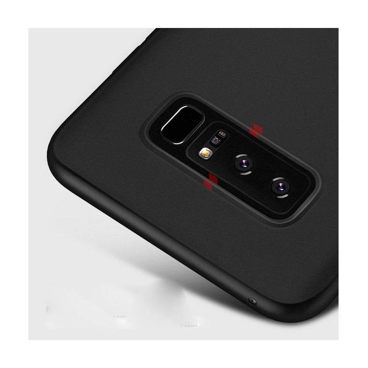 Matte Anti-fingerprint Light TPU Protection Back Phone Case for Samsung Galaxy Note 8 - Black-7
