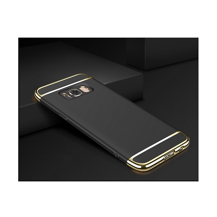 3-in-1 Electroplating PC Hard Case for Samsung Galaxy Note 8 - Black-1
