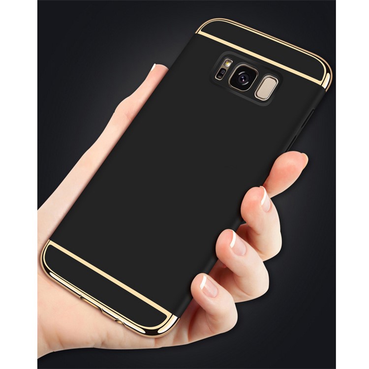 3-in-1 Electroplating PC Hard Case for Samsung Galaxy Note 8 - Black-5