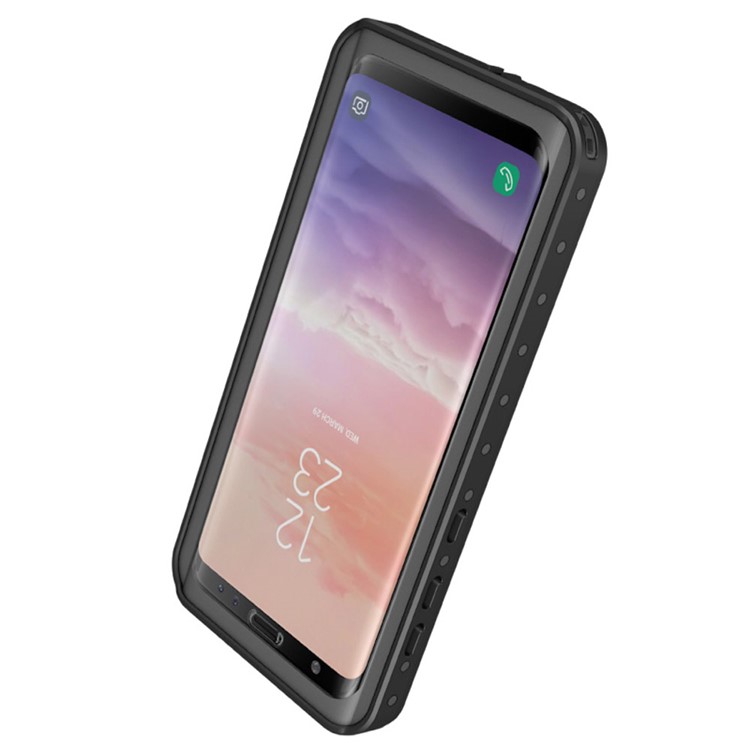 Dirt/Dust/Snow Proof IP68 Waterproof PC + TPU Protective Case for Samsung Galaxy S9 - Black / Grey-5