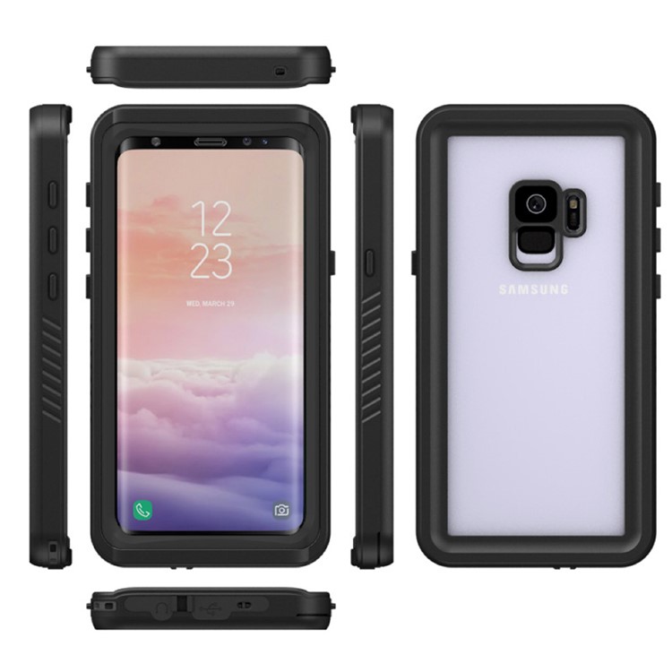 IP68 Waterproof Case Dirt/Dust/Snow Proof Shell for Samsung Galaxy S9 SM-G960 - Black-2