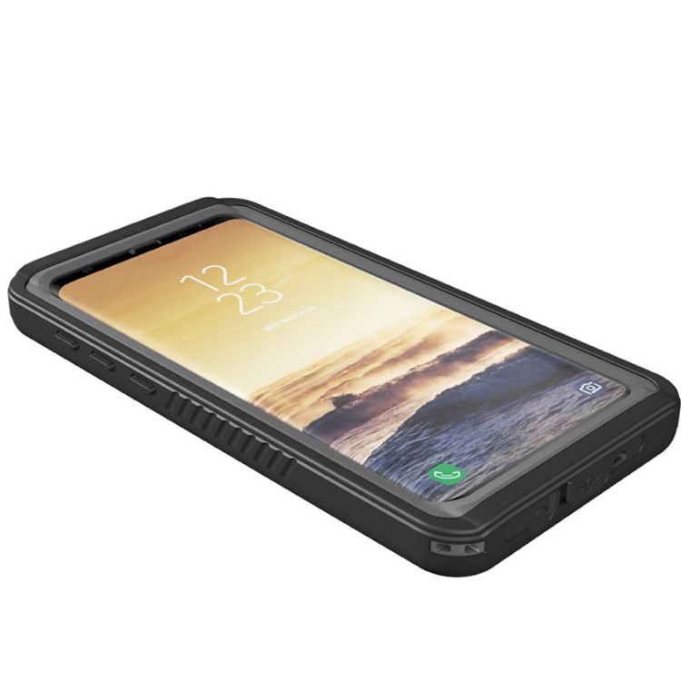 IP68 Waterproof Case Dirt/Dust/Snow Proof Shell Cover for Samsung Galaxy S9+ SM-G965 - Black + Grey-3