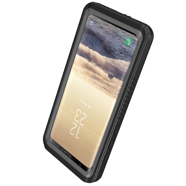 IP68 Waterproof Case Dirt/Dust/Snow Proof Shell Cover for Samsung Galaxy S9+ SM-G965 - Black + Grey-4
