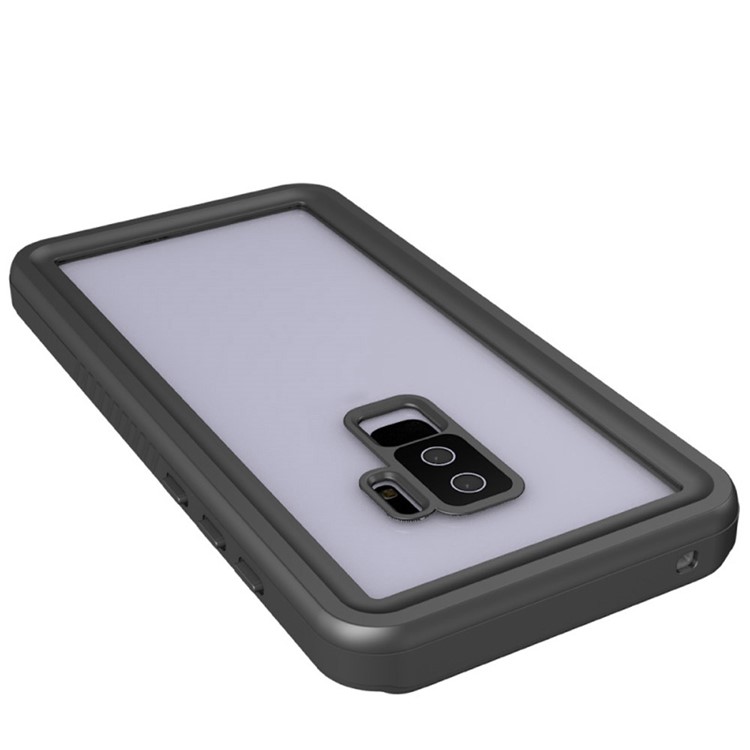 IP68 Waterproof Case Dirt/Dust/Snow Proof Shell Cover for Samsung Galaxy S9+ SM-G965 - Black + Grey-6