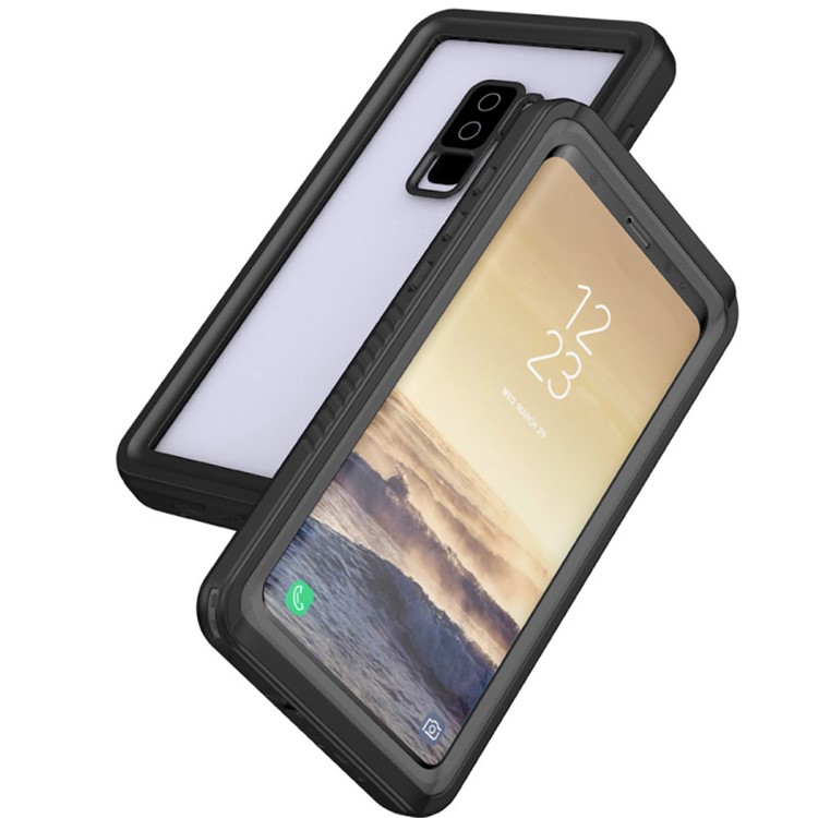 IP68 Waterproof Case Dirt/Dust/Snow Proof Shell Cover for Samsung Galaxy S9+ SM-G965 - Black + Grey-7