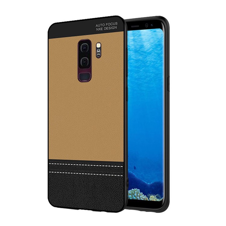 

NXE for Samsung Galaxy S9+ G965 Contrast Color Soft TPU Phone Cover Shell - Khaki