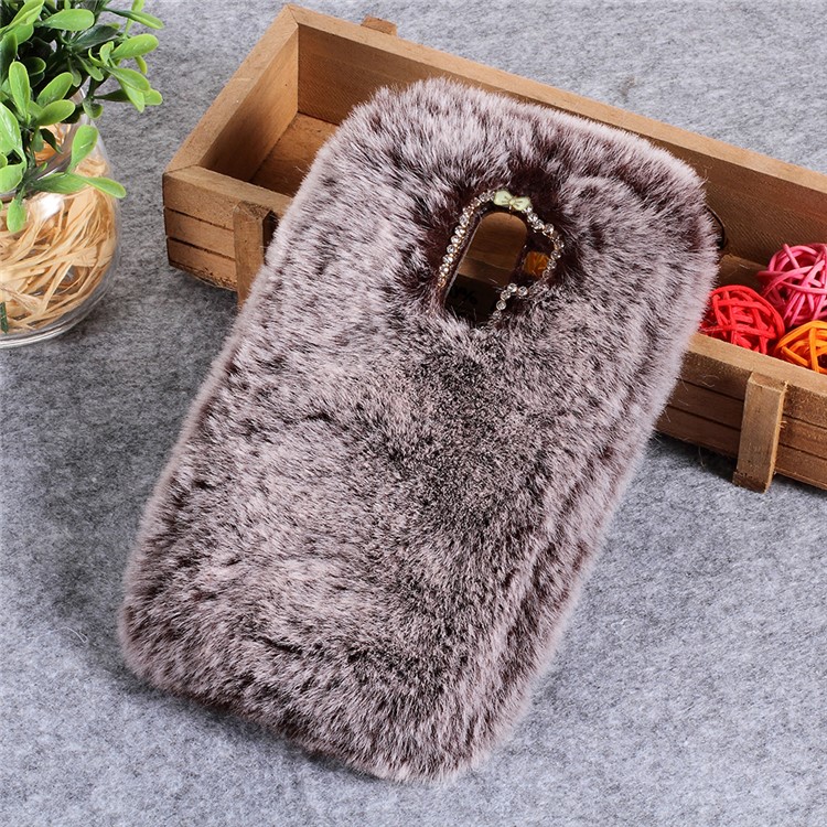 

Soft Fur Coated Rhinestone TPU Back Accessory Case for Samsung Galaxy J8 (2018) - Coffee, Galaxy J8 (2018)