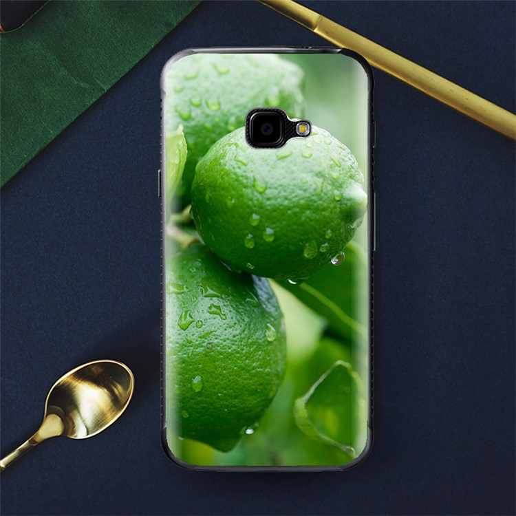 For Samsung Galaxy Xcover 4 Softlyfit Embossment Pattern Printing TPU Cover Case - Green Lemon-1