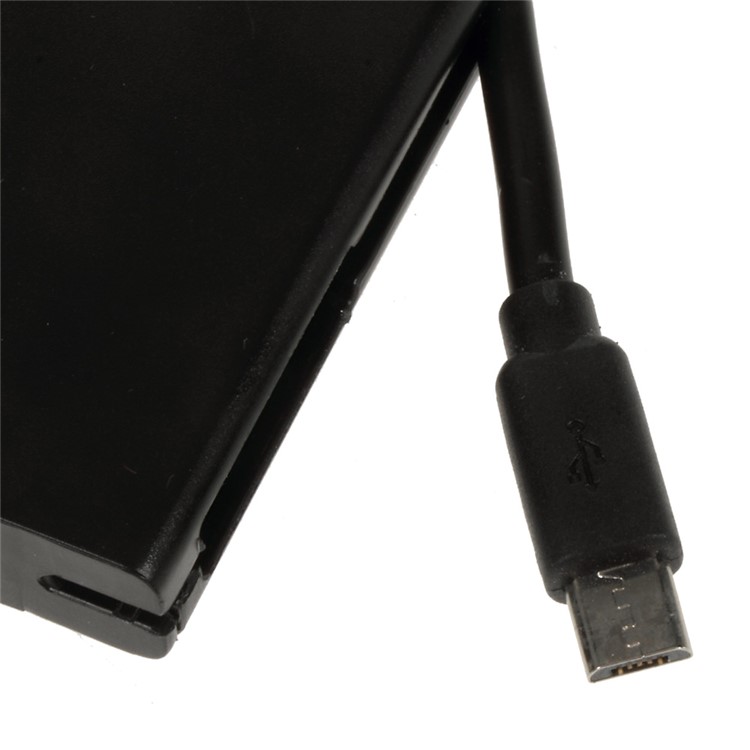 Cargador de batería externo con cable incorporado para Samsung Galaxy Note 4 - Negro-6
