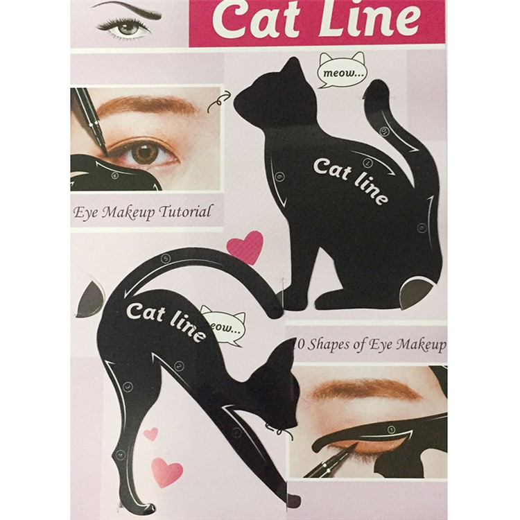 Charming Cat Line Eye Makeup Tool Eyeliner Stencils Template Shaper Model-4