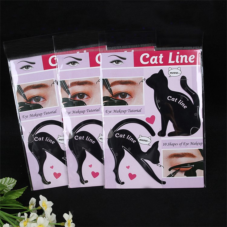 Charming Cat Line Eye Makeup Tool Eyeliner Stencils Template Shaper Model-6