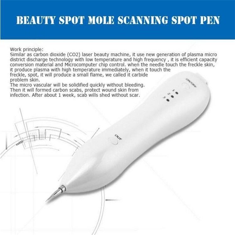 Portable Laser Freckle Dot Mole Dark Spot Tattoo Removal Pen Beauty Skin Machine-8