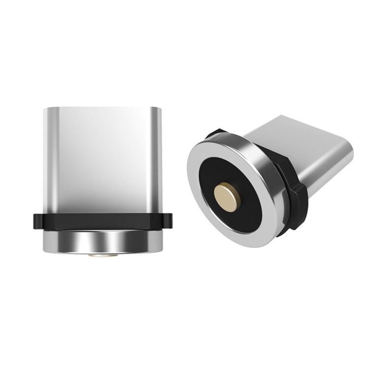 

WSKEN Round Shape Metal Type-C Plug Magnetic Adapter for Round Magnetic Cable - Black