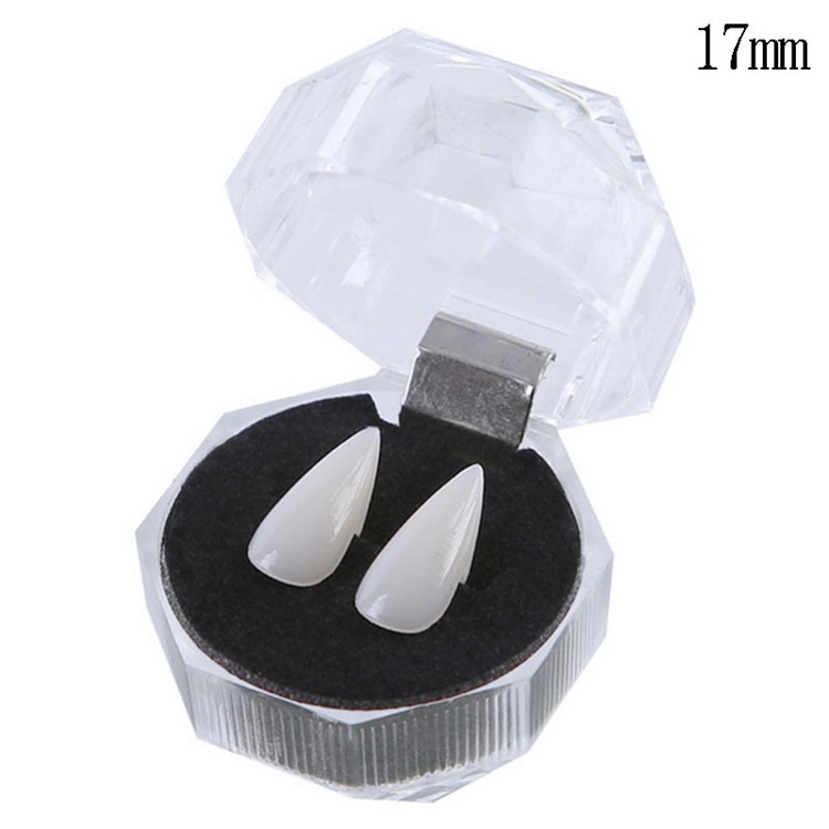 Cosplay Fake Vampire Denture Teeth Halloween Decoration Props 19mm with Denture Adhesive-15