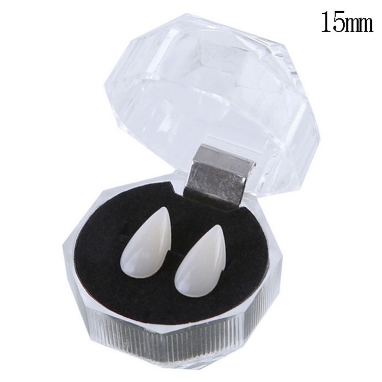 Cosplay Fake Vampire Denture Teeth Halloween Decoration Props 19mm with Denture Adhesive-4