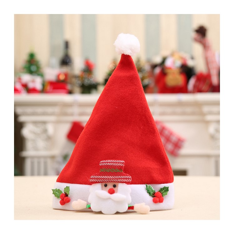 Cheer Kid Cap Cute Santa Party Snowman Christmas Decor - Santa-1