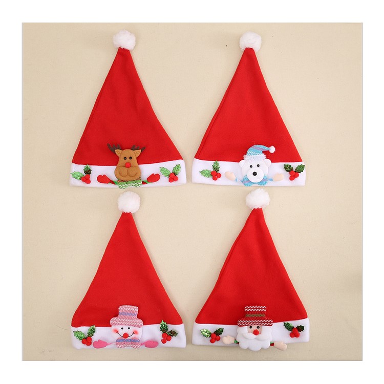 Cheer Kid Cap Cute Santa Party Snowman Christmas Decor - Santa-5