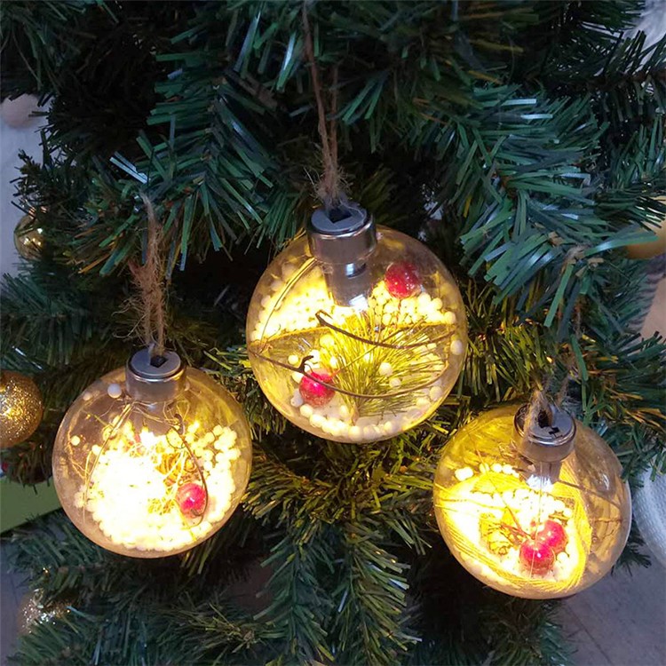 Accessorio Decorativo Della Decorazione Dell'ornamento Dell'albero Di Natale Della Palla Delle Luci Del LED - Stile A-5