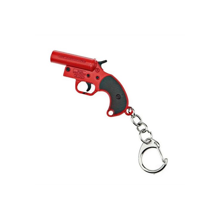 Survival Game Car Pendant Key Chain Mini Gun Weapon Metal Model - Signal Gun-1