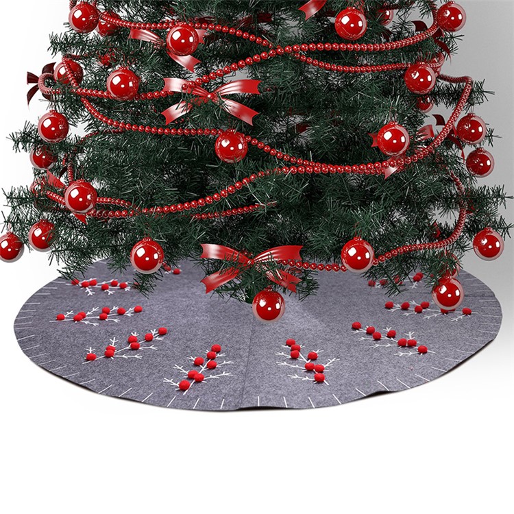 120cm Christmas Tree Skirt Home Aprons Round Carpet Party Ornaments-2