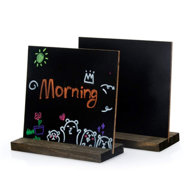 Vintage Wooden Stand Blackboard Memo Sign Message Small Note Wordpad-1