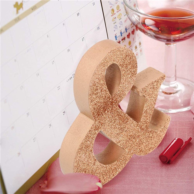 Señor & Señora Signos Boda Cariño Mesa Cartas Decoración Juegos - Oro Rosa-4