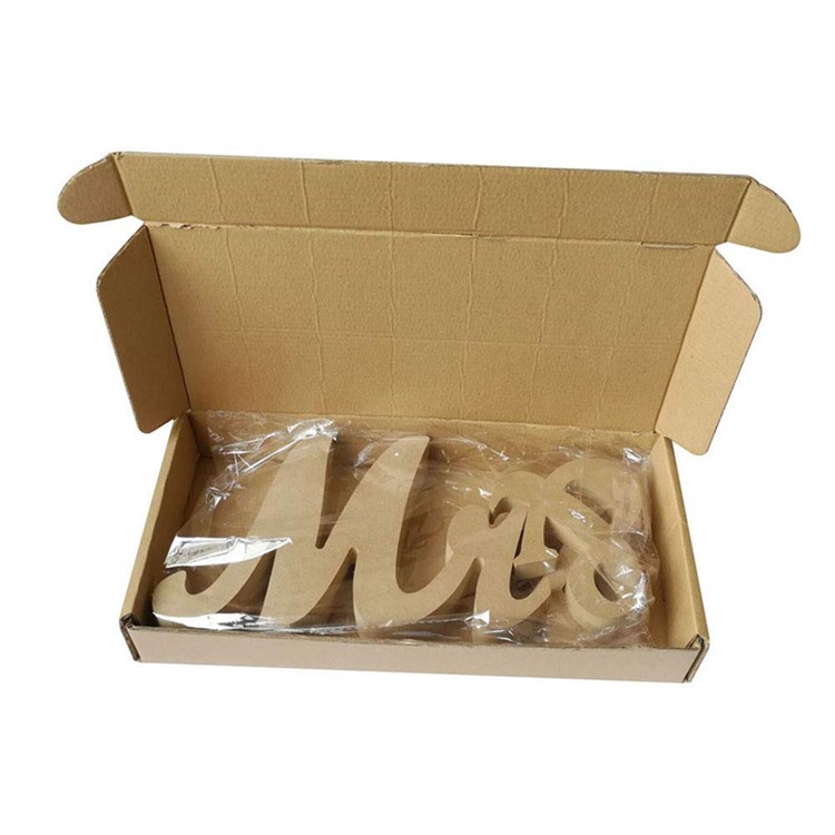 Mr & Mrs Signs Wedding Sweetheart Table Letters Decoration Sets - Light Brown-5