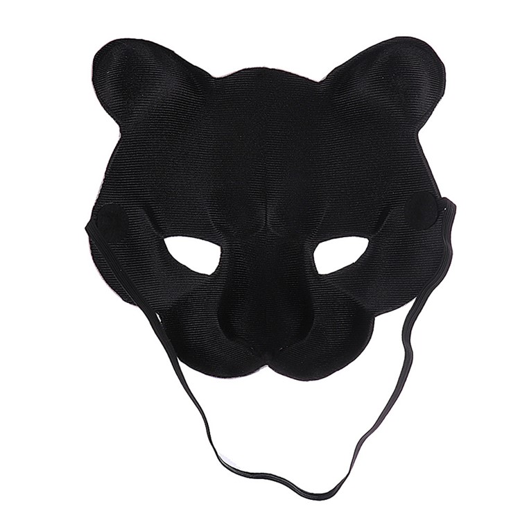 Halloween Costume Ball Mask Scary Snow Leopard Face Mask Full Face Mask Head Mask-4