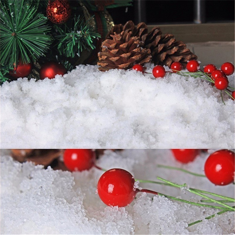 Sofortiger Schneepulver Flauschiger Schneeflocken Super Absorbiert Gefrorener Weihnachtsdekoration