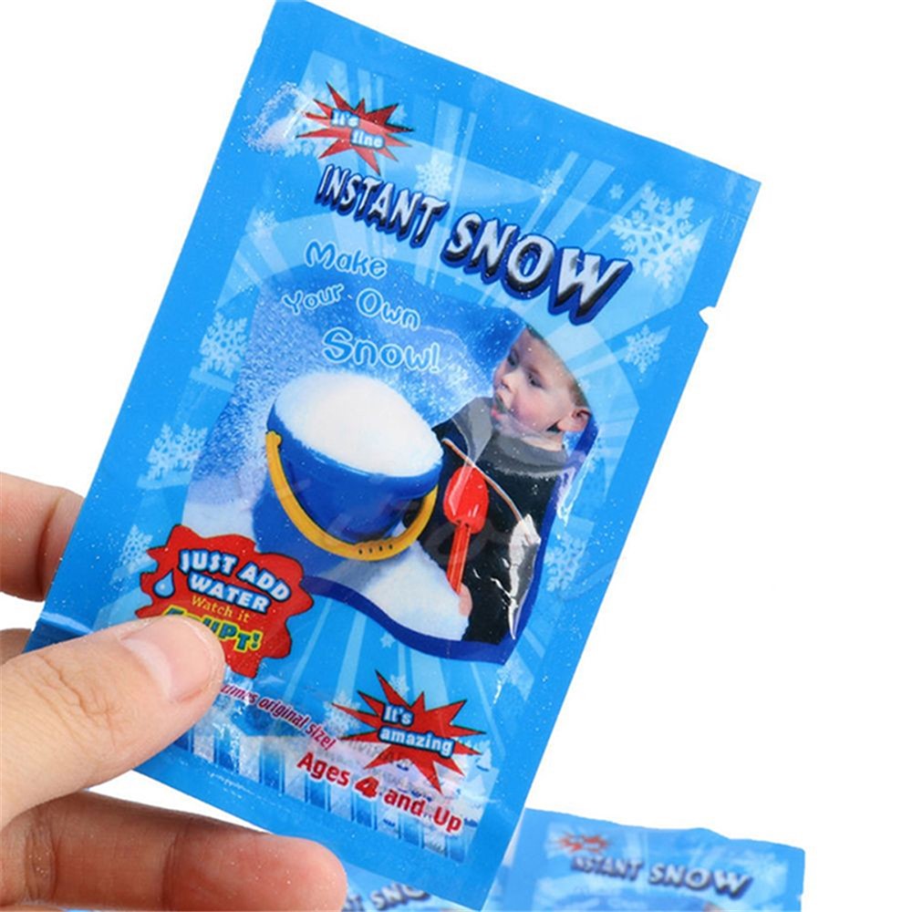 Sofortiger Schneepulver Flauschiger Schneeflocken Super Absorbiert Gefrorener Weihnachtsdekoration