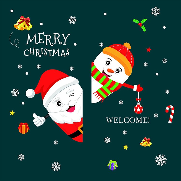 Santa Claus Snowman DIY Wall Sticker Home Decor, Size: 46 x 60cm-4