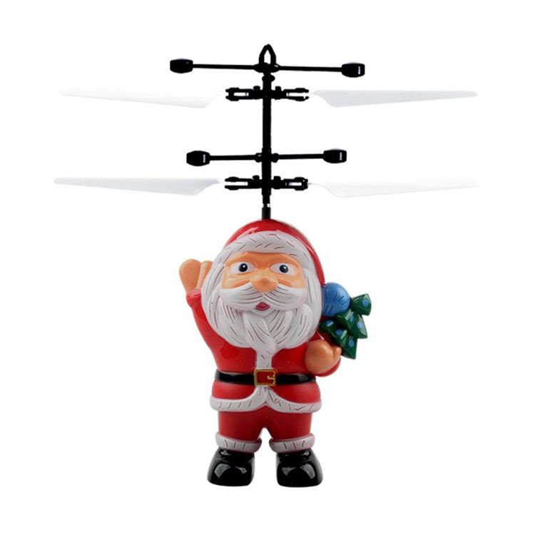 Electric Infrared Sensor Santa Claus Flying Ball Christmas LED Xmas Gift Toy-1
