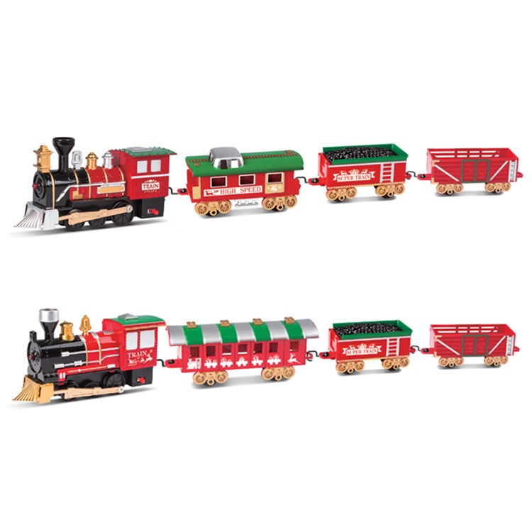 Children Small Electric Train Track Toy Kids Light Music Toys Boys Rail Building-6