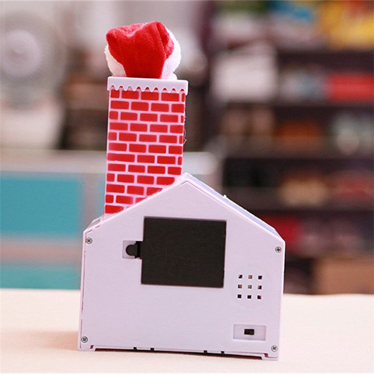 Christmas Toys Christmas Electric Toy Climb Chimney Santa Claus House-4