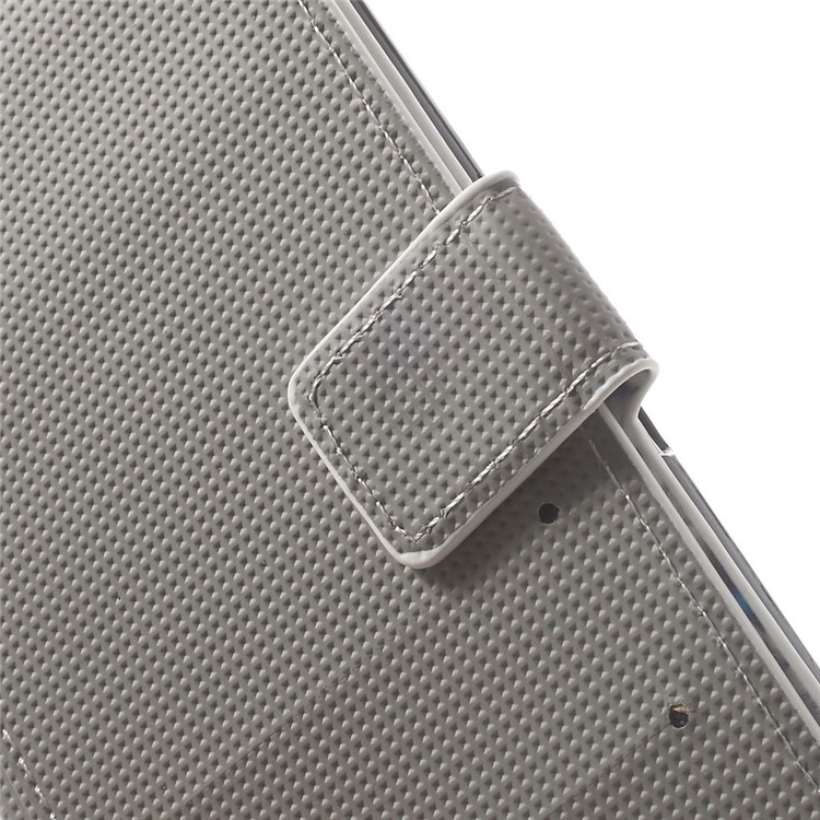 Apelando la cubierta azul del soporte del cuero de la carpeta de la mariposa para Sony Xperia Z3 D6653 D6603-8