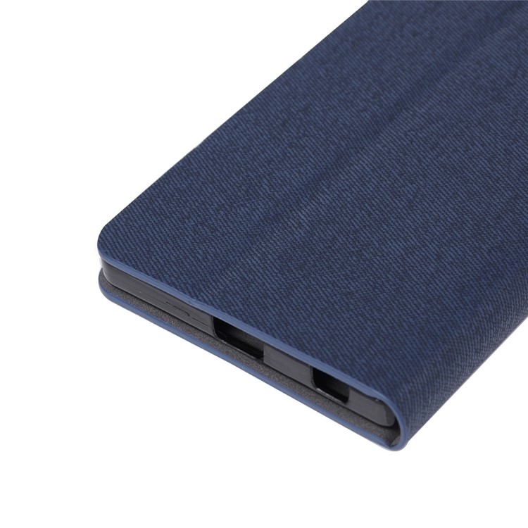 Deux-Étui en cuir PU Leather pour Sony Xperia Z5 / Z5 Dual avec support de carte - bleu foncé, bleu marine-7