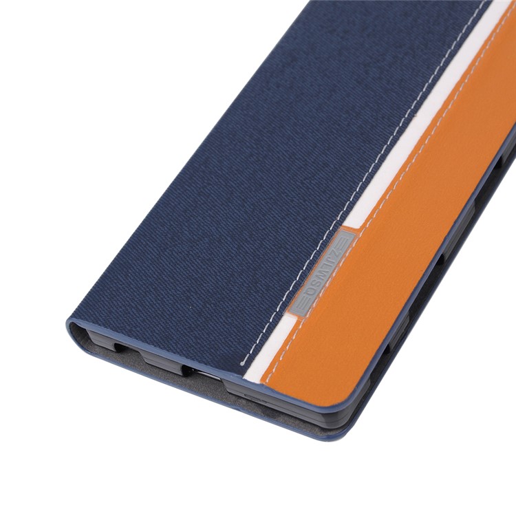 Deux-Étui en cuir PU Leather pour Sony Xperia Z5 / Z5 Dual avec support de carte - bleu foncé, bleu marine-8