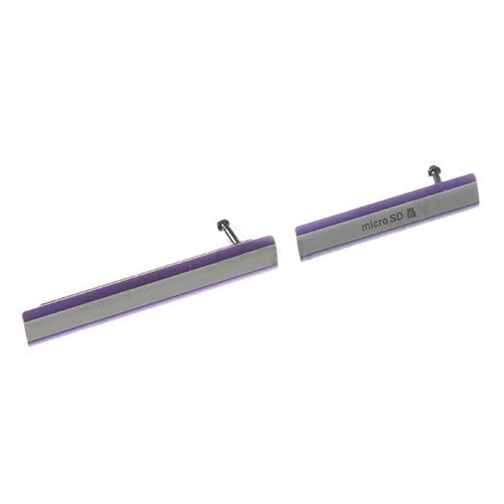 2 PCS/Set OEM Card Cap Set for Sony Xperia Z2 D6503 - Purple-1