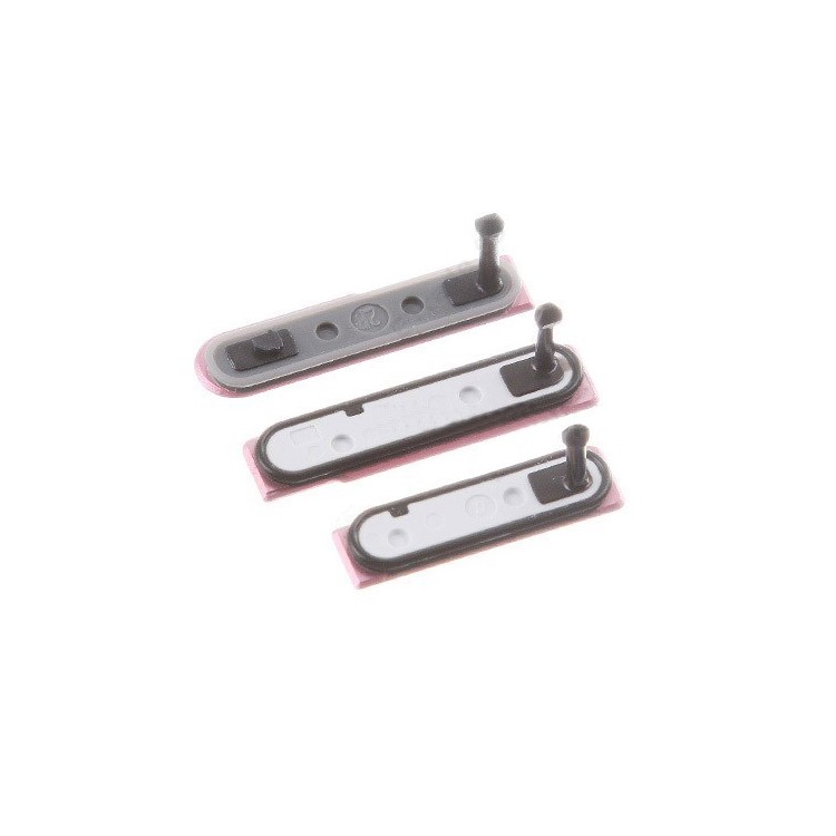 3PCS/Set OEM Card Cap and USB Cover for Sony Xperia Z1 Compact D5503 - Pink-3
