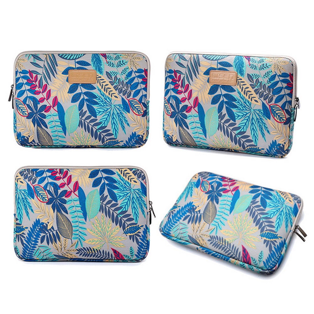 Colorful Leaves Laptop Sleeve Bag for MacBook Pro 13-inch (2016)/HP DELL IBM, Size: 34.5 x 24 x 1.5 cm - Grey-2
