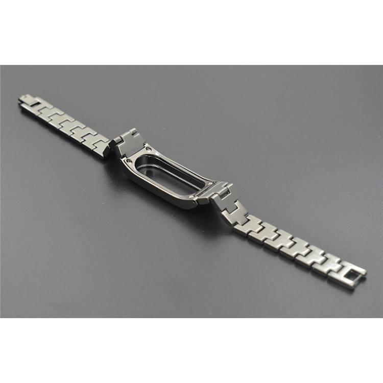 Stainless Steel Strap Replacement with Adjustment Tool for Xiaomi Mi Band 2 - Black-11