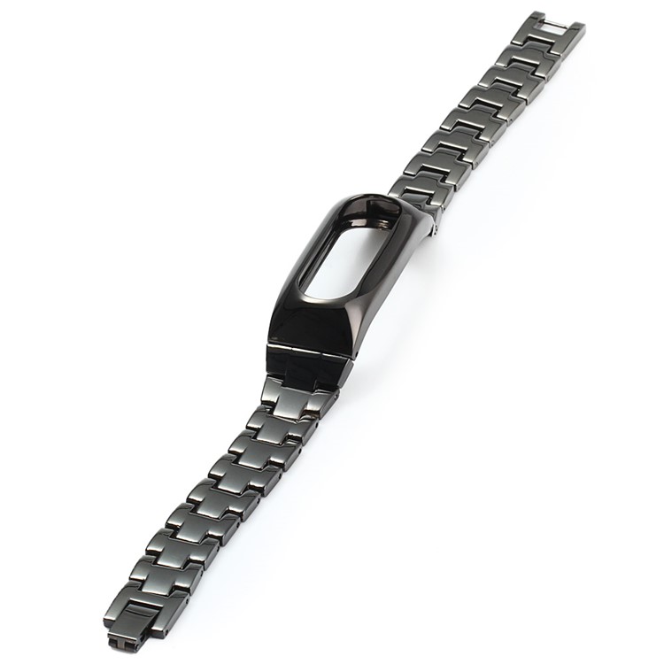 Stainless Steel Strap Replacement with Adjustment Tool for Xiaomi Mi Band 2 - Black-5