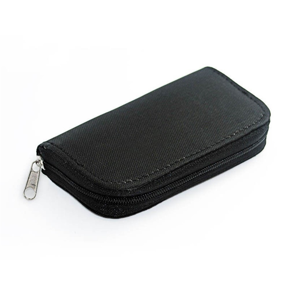 22-slot Memory Card Storage Carrying Pouch Wallet for CF/SD/SDHC/MS/DS-4